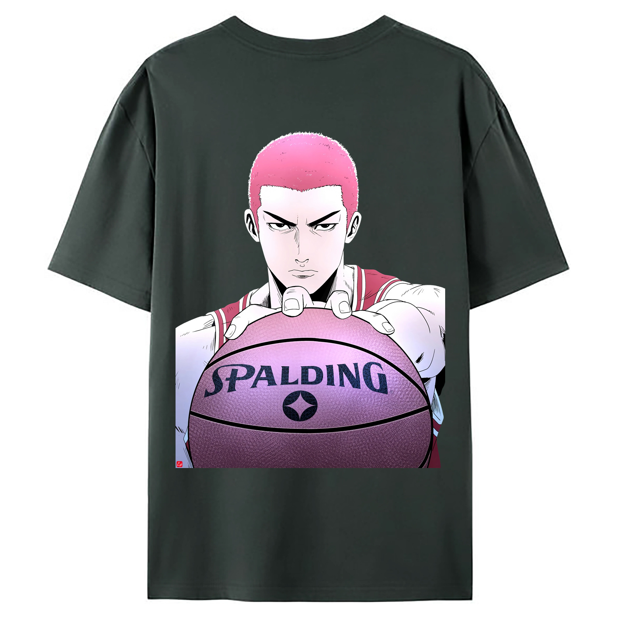 （画像用） SLAM DUNK／スラムダンク 綿100％ メンズ半袖Tシャツ（バックプリント） 通気性